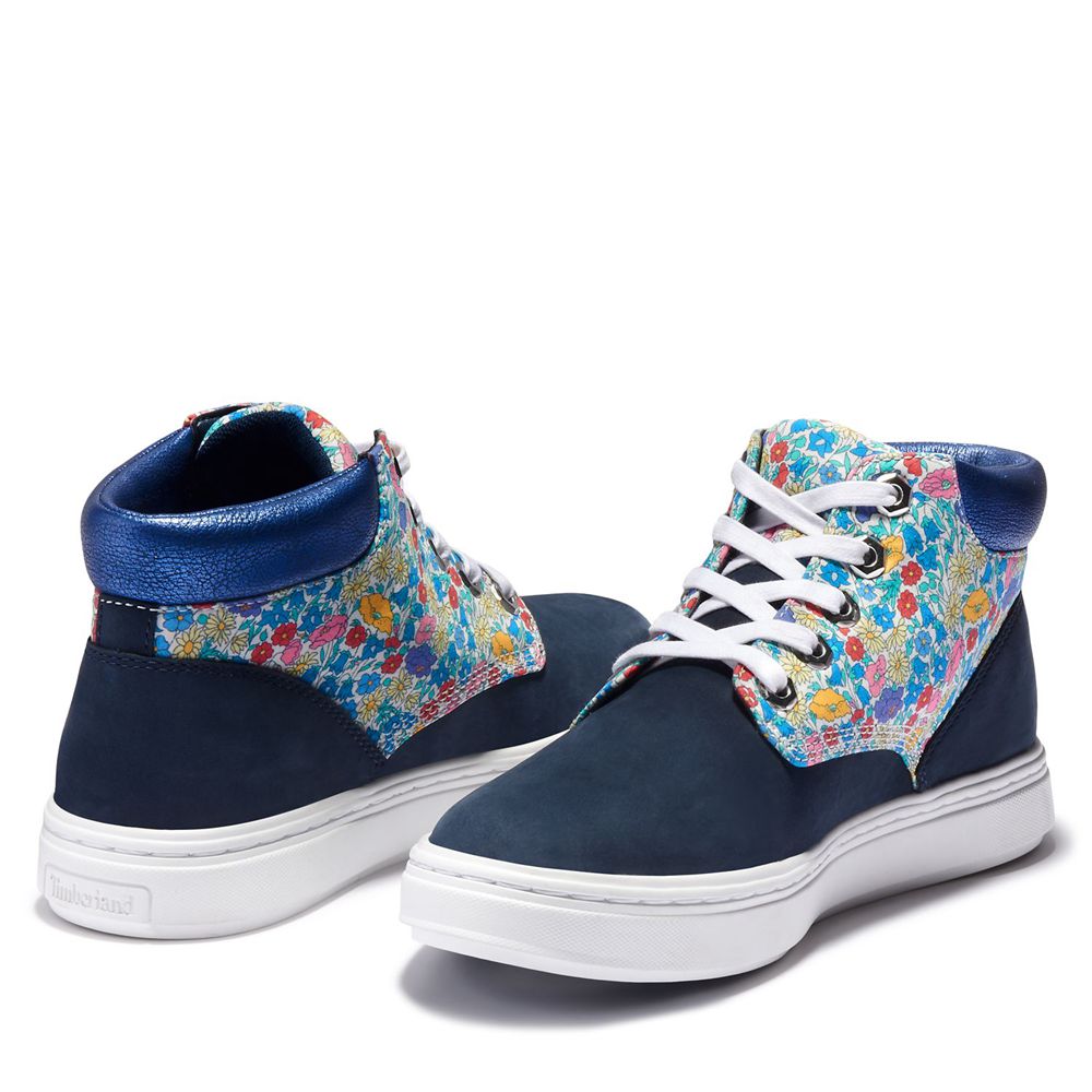 Timberland Chukka Μποτακια Γυναικεια Σκουρο Μπλε - Bria Made With Liberty Fabric - Greece 7582093-UP